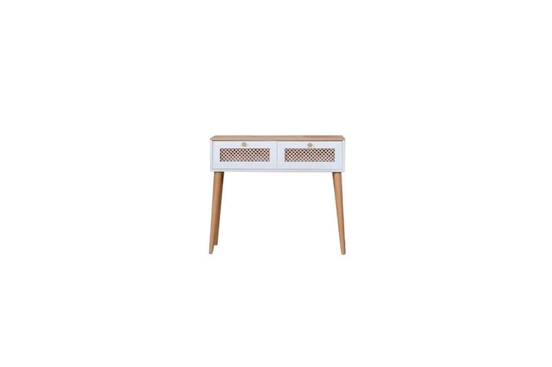 Velin Konsollbord 95 cm - Mellomfarget tre/Hvit - Møbler - Bord - Avlastningsbord - Gangbord