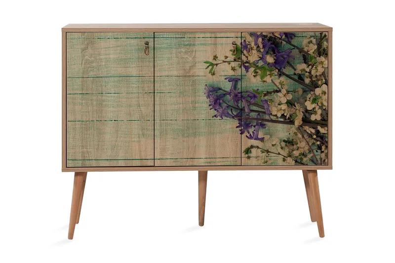Vellavie Skjenk Kirsebærblomst, Brun/Grønn