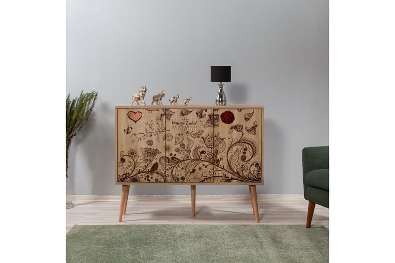 Vellavie Skjenk Vintage Label - Mønstret - Møbler - Bord - Avlastningsbord