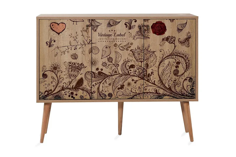 Vellavie Skjenk Vintage Label - M ønstret - Oppbevaring - Oppbevaringsmøbler - Sideboard & skjenker