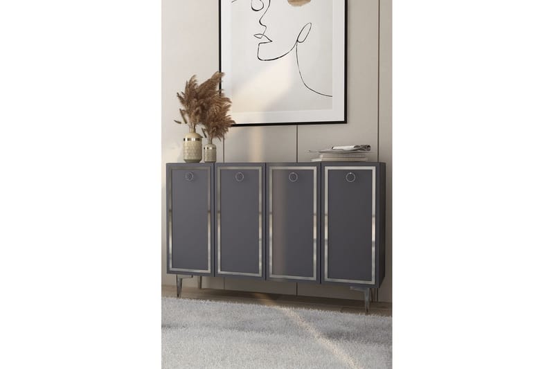 Velorae Konsollbord 120 cm - Antrasitt/Sølv - Møbler - Bord - Avlastningsbord - Gangbord