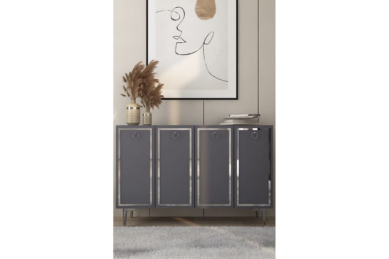 Velorae Konsollbord 120 cm - Antrasitt/Sølv - Møbler - Bord - Avlastningsbord - Gangbord