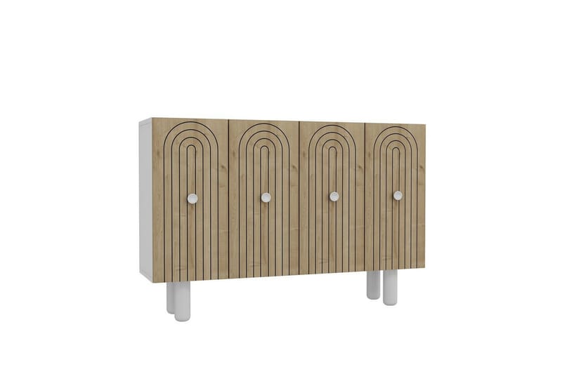 Velorae Konsollbord 120 cm - Hvit/Eik - Møbler - Bord - Avlastningsbord - Gangbord