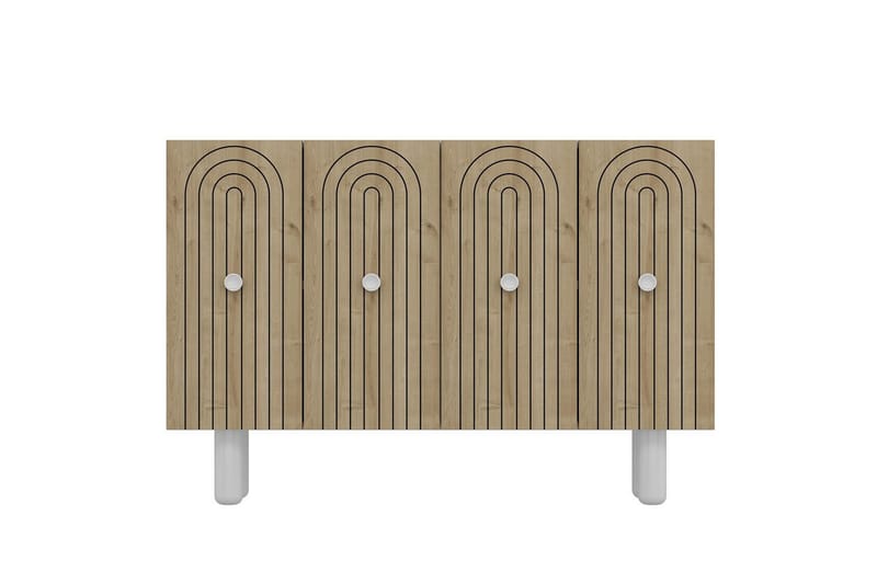 Velorae Konsollbord 120 cm - Hvit/Eik - Møbler - Bord - Avlastningsbord - Gangbord