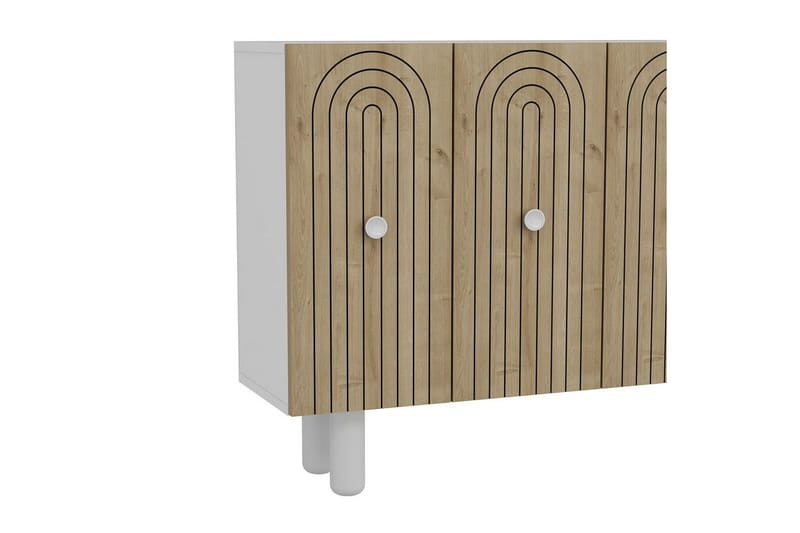 Velorae Konsollbord 120 cm - Hvit/Eik - Møbler - Bord - Avlastningsbord - Gangbord