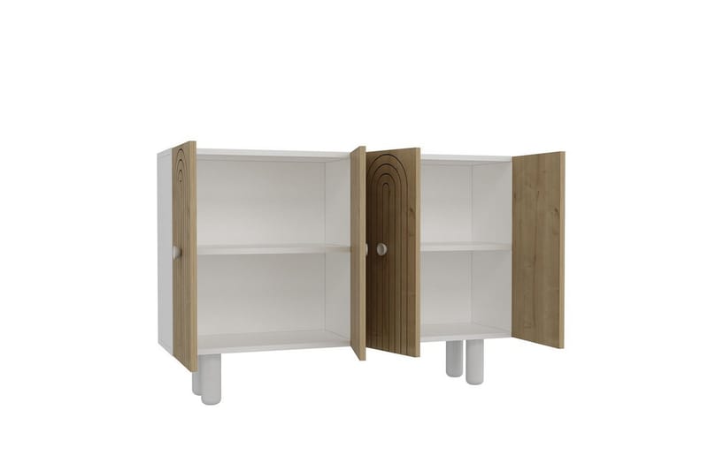 Velorae Konsollbord 120 cm - Hvit/Eik - Møbler - Bord - Avlastningsbord - Gangbord