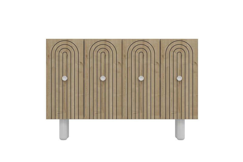 Velorae Konsollbord 120 cm, Hvit/Eik