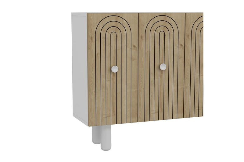 Velorae Konsollbord 120 cm - Hvit/Eik - Møbler - Bord - Avlastningsbord - Gangbord