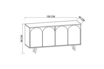 Venezia Konsollbord 150 cm - Brun/Hvit - Møbler - Bord - Avlastningsbord - Gangbord