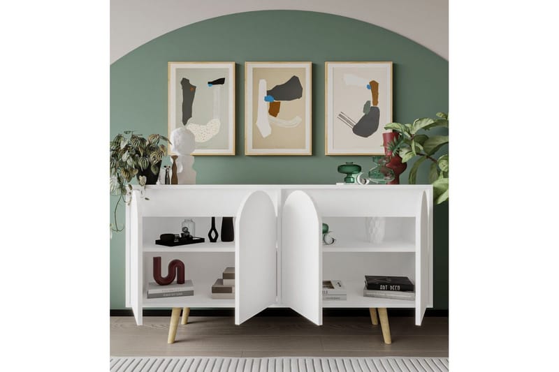 Venezia Konsollbord 150x150 cm - Hvit - Møbler - Bord - Avlastningsbord - Gangbord