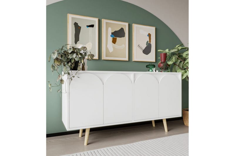 Venezia Konsollbord 150x150 cm - Hvit - Møbler - Bord - Avlastningsbord - Gangbord