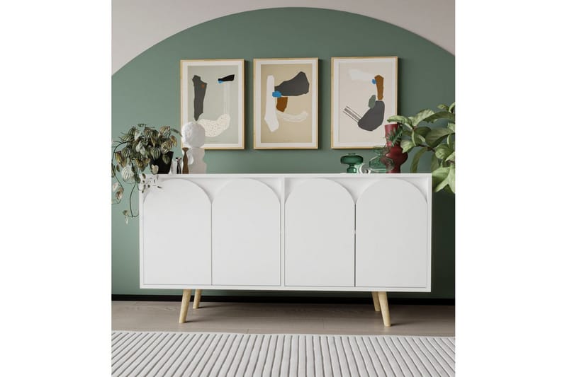 Venezia Konsollbord 150x150 cm - Hvit - Møbler - Bord - Avlastningsbord - Gangbord