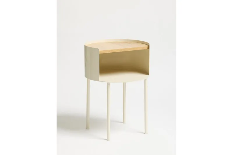 Veyric Sidebord 40 cm - Krem - Møbler - Bord - Avlastningsbord - Lampebord & sidebord