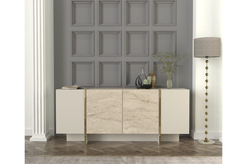 Veyron Konsollbord 180 cm - Beige/Sandstein - Møbler - Bord - Avlastningsbord - Gangbord