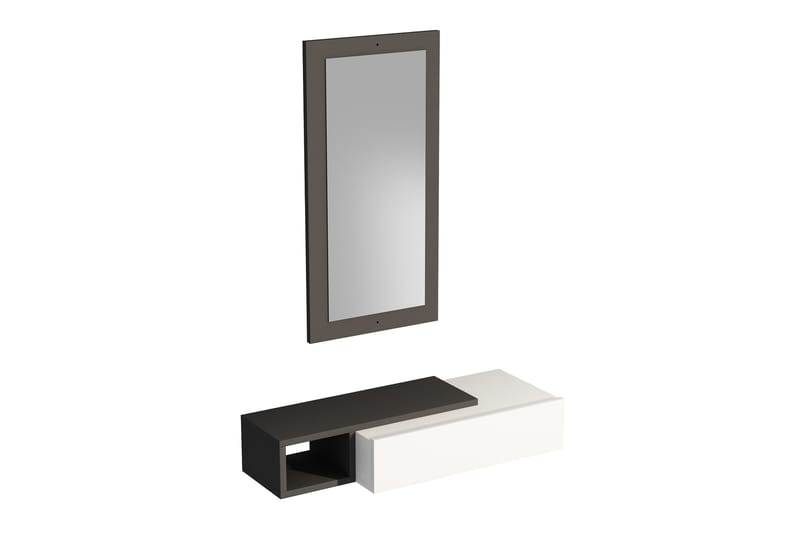 Vien Sidebord 82 cm - Antrasitt/Hvit - Møbler - Bord - Avlastningsbord - Lampebord & sidebord
