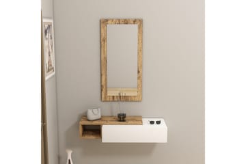 Vien Sidebord 82 cm - Brun/Hvit - Møbler - Bord - Avlastningsbord - Lampebord & sidebord