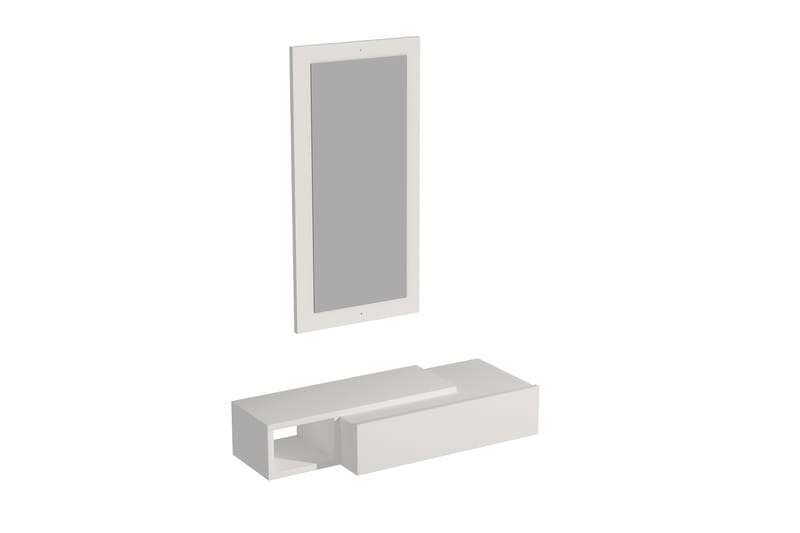 Vien Sidebord 82 cm - Hvit - Møbler - Bord - Avlastningsbord - Lampebord & sidebord