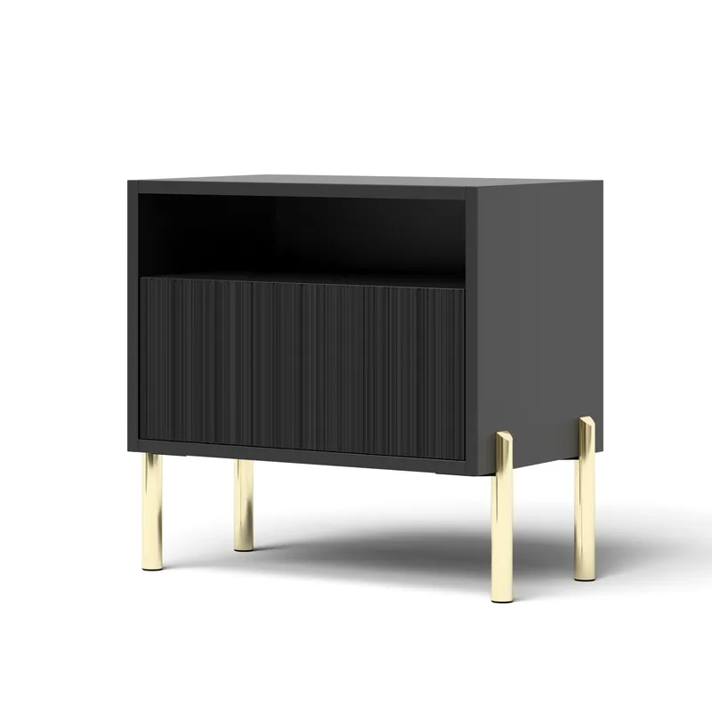 Virmani Nattbord 47 cm, Svart