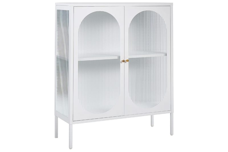 Vitrine Sarre Hvit, gull - Hvit, gull - Møbler - Bord - Avlastningsbord - Gangbord