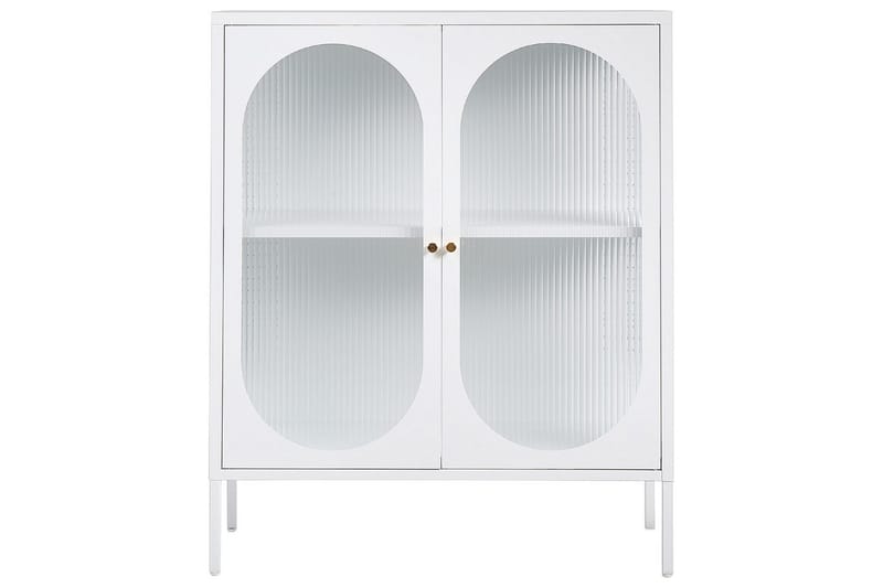 Vitrine Sarre Hvit, gull - Hvit, gull - Møbler - Bord - Avlastningsbord - Gangbord