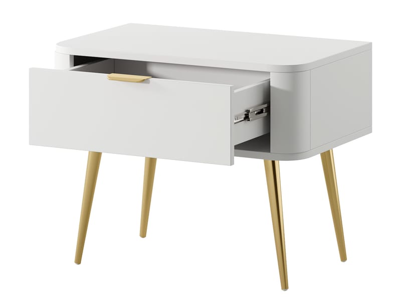 Walia Nattbord 63 cm - Hvit - Møbler - Bord - Avlastningsbord - Sengebord & nattbord
