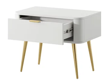 Walia Nattbord 63 cm - Hvit - Møbler - Bord - Avlastningsbord - Sengebord & nattbord
