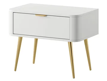 Walia Nattbord 63 cm - Hvit - Møbler - Bord - Avlastningsbord - Sengebord & nattbord