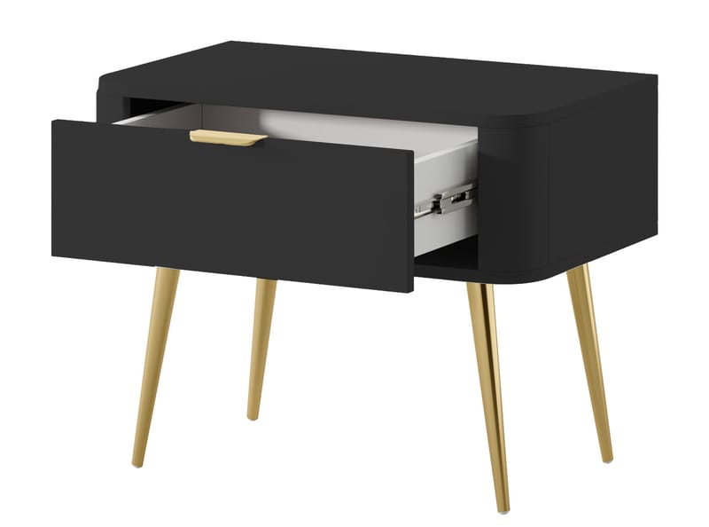 Walia Nattbord 63 cm - Svart - Møbler - Bord - Avlastningsbord - Sengebord & nattbord