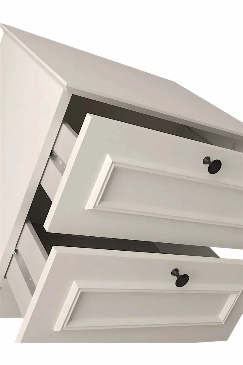 Wonthaggi nattbord 52 cm - Hvit - Møbler - Bord - Avlastningsbord - Sengebord & nattbord