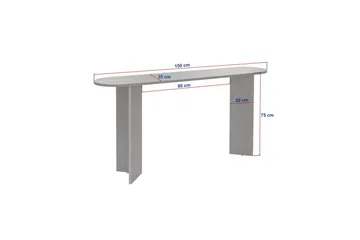 Yeno Konsollbord 150 cm - Natur - Møbler - Bord - Avlastningsbord - Gangbord