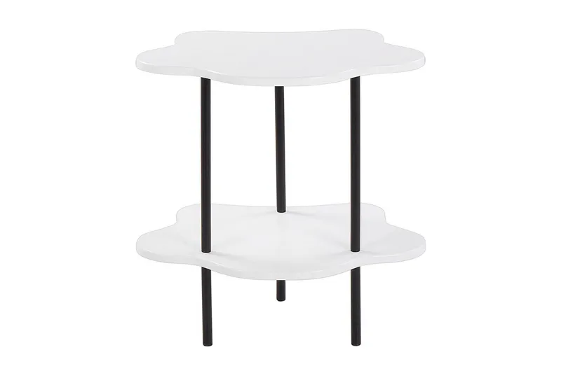 Yokley Sidebord 48 cm, Hvit/Svart