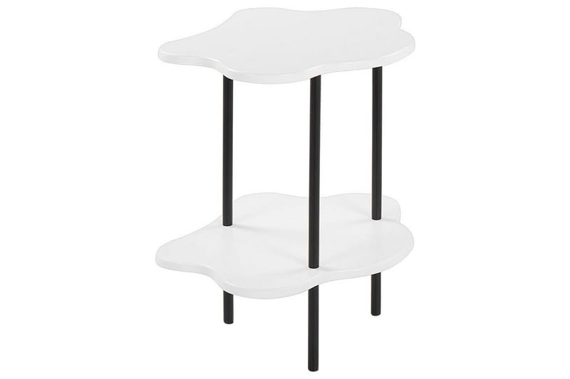 Yokley Sidebord 48 cm - Hvit/Svart - Møbler - Bord - Avlastningsbord - Lampebord & sidebord