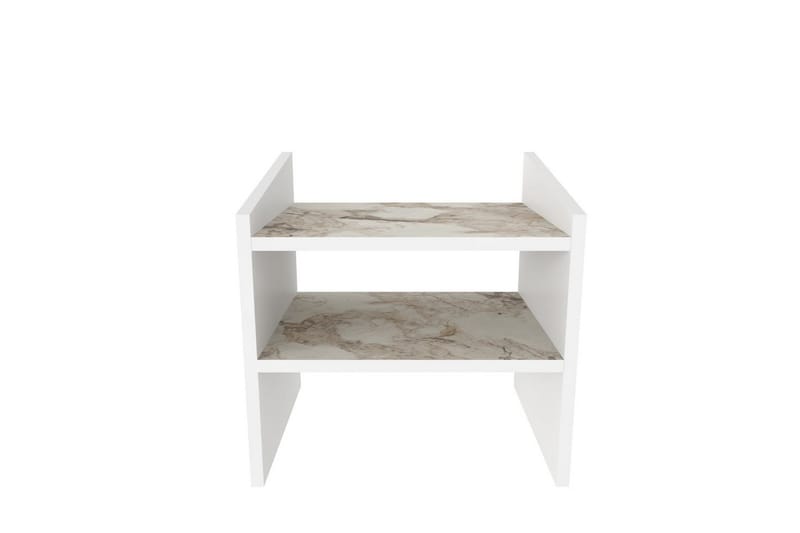 Zalric Nattbord 45 cm - Hvit - Møbler - Bord - Avlastningsbord - Sengebord & nattbord