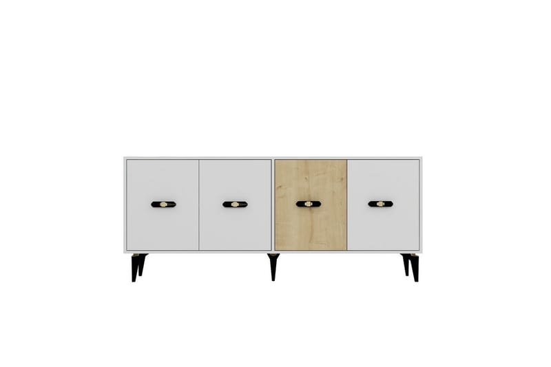 Zaven Konsollbord 180 cm - Hvit/Eik - Møbler - Bord - Avlastningsbord - Gangbord