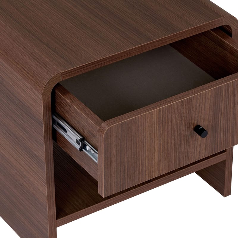 Zavio Nattbord 45x45x40 cm - Milano Walnut - Møbler - Bord - Avlastningsbord - Sengebord & nattbord