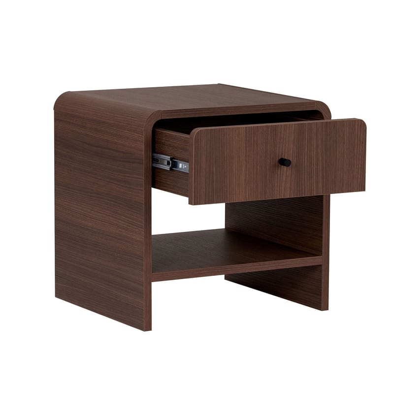 Zavio Nattbord 45x45x40 cm - Milano Walnut - Møbler - Bord - Avlastningsbord - Sengebord & nattbord