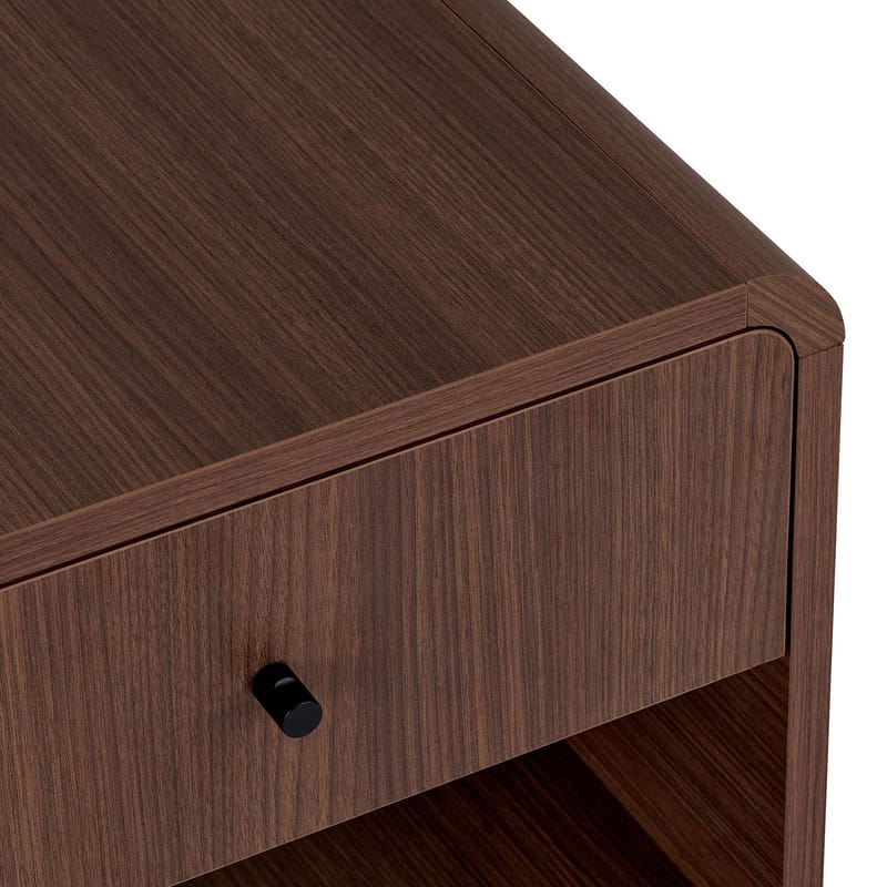 Zavio Nattbord 45x45x40 cm - Milano Walnut - Møbler - Bord - Avlastningsbord - Sengebord & nattbord