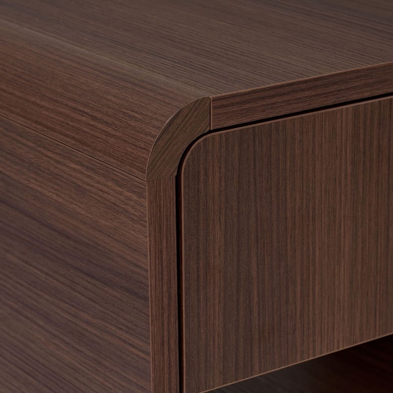 Zavio Nattbord 45x45x40 cm - Milano Walnut - Møbler - Bord - Avlastningsbord - Sengebord & nattbord