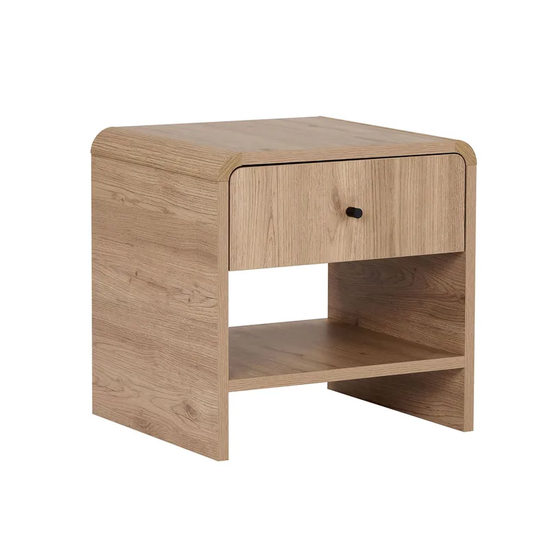 Zavio Nattbord 45x45x40 cm, Sepet Oak