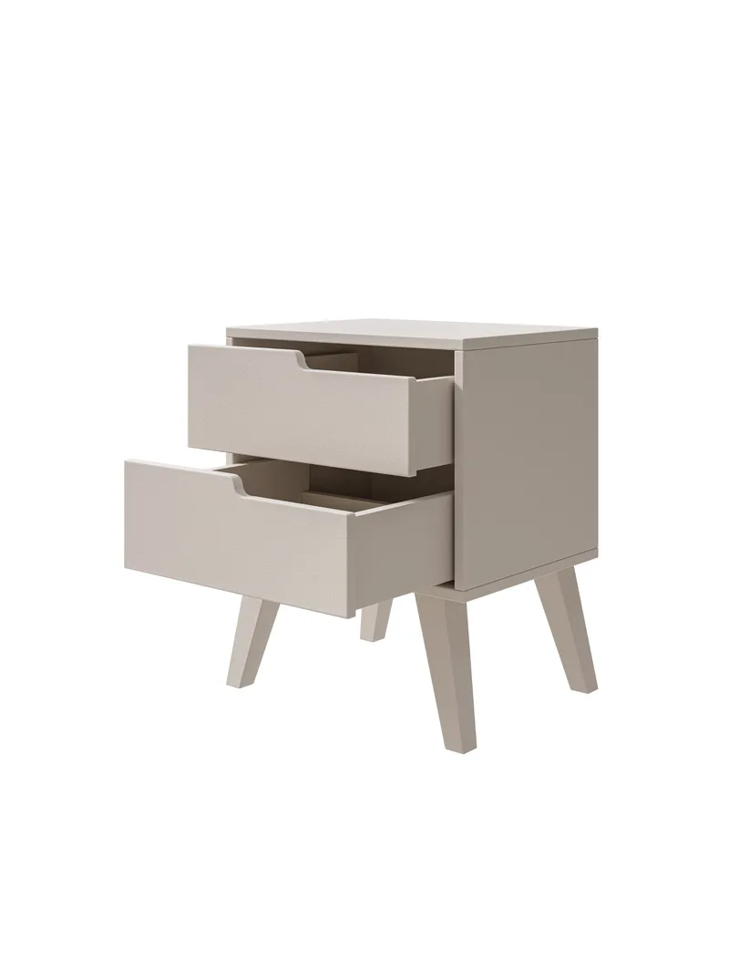 Zelto Nattbord 45 cm Høyre - Kasjmir (lys beige) - Møbler - Bord - Avlastningsbord - Sengebord & nattbord