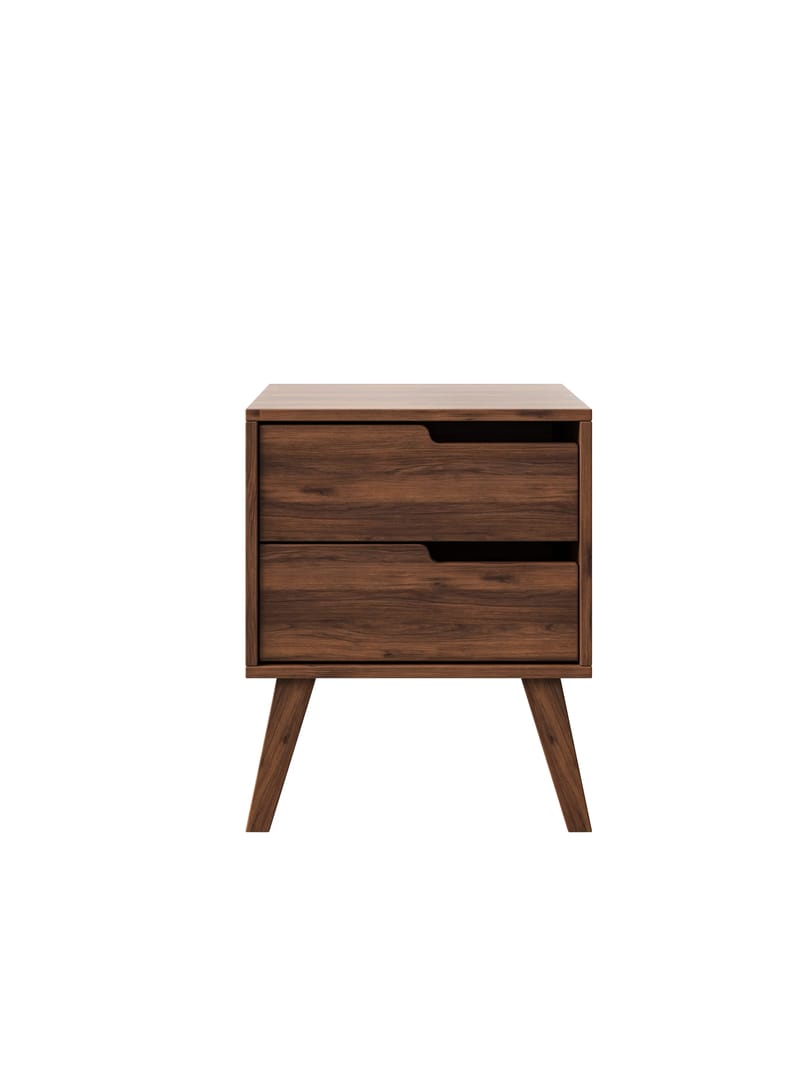 Zelto Nattbord 45 cm Høyre - Warmia valnøtt (valnøtttone) - Møbler - Bord - Avlastningsbord - Sengebord & nattbord