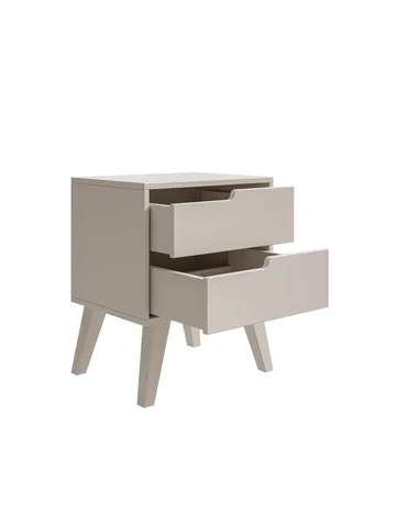 Zelto Nattbord 45 cm Venstre - Kasjmir (lys beige) - Møbler - Bord - Avlastningsbord - Sengebord & nattbord
