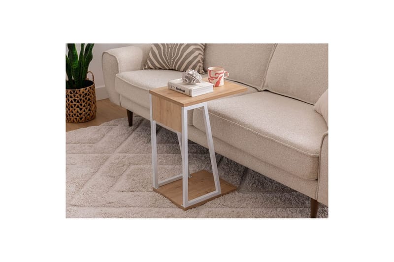 Zeric Sidebord 30 cm - Blå/Hvit - Møbler - Bord - Avlastningsbord - Lampebord & sidebord