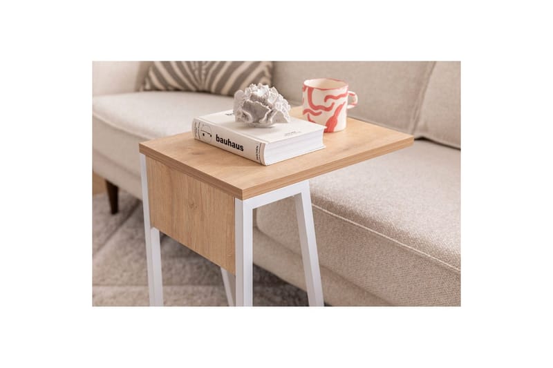 Zeric Sidebord 30 cm - Blå/Hvit - Møbler - Bord - Avlastningsbord - Lampebord & sidebord