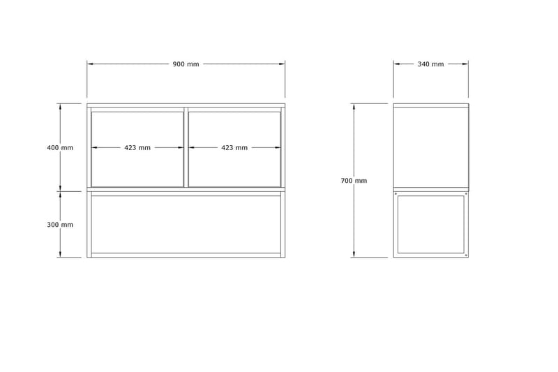 Zermat Konsollbord 90 cm - Hvit Marmor - Møbler - Bord - Avlastningsbord - Gangbord