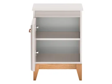Zeylor Nattbord 45 cm i Tre med Oppbevaring og Skuffer - Hvit - Møbler - Bord - Avlastningsbord - Sengebord & nattbord