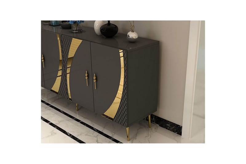 Zoman Konsollbord 150 cm - Gull/Antrasitt - Møbler - Bord - Avlastningsbord - Gangbord