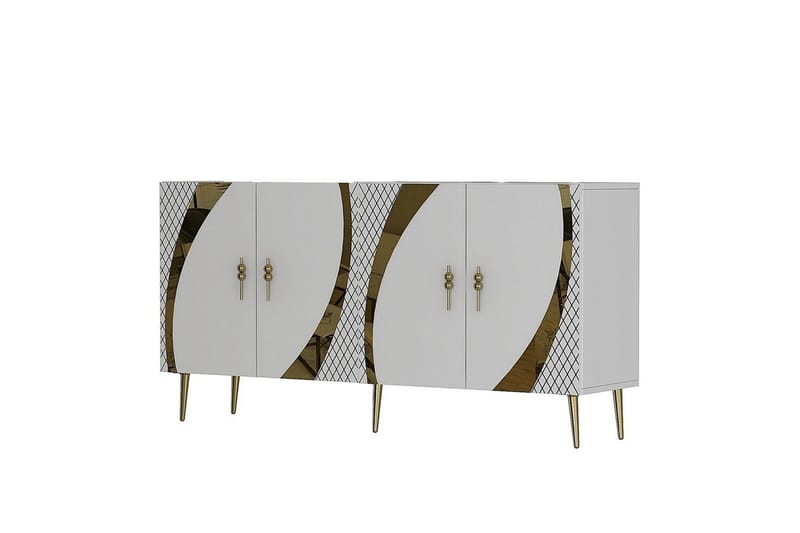 Zoman Konsollbord 150 cm - Gull/Hvit - Møbler - Bord - Avlastningsbord - Gangbord