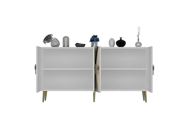 Zoman Konsollbord 150 cm - Gull/Hvit - Møbler - Bord - Avlastningsbord - Gangbord