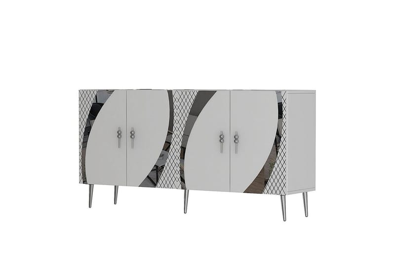 Zoman Konsollbord 150 cm - Hvit/Sølv - Møbler - Bord - Avlastningsbord - Gangbord